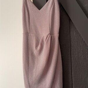 Lulu's Pink Sheath Mini Dress with Spaghetti Straps